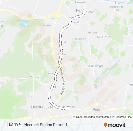194 Bus Line Map