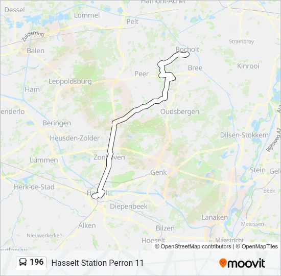 196 Bus Line Map