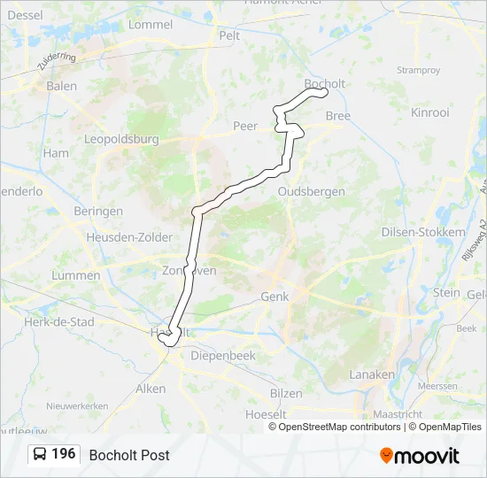 196 Bus Line Map
