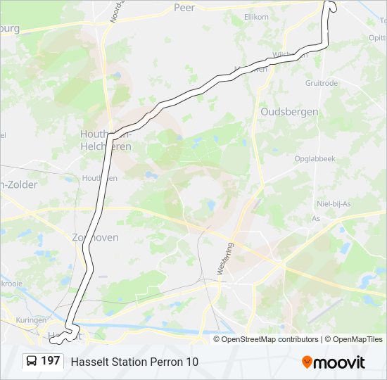 197 Bus Line Map