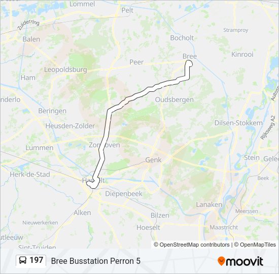 197 Bus Line Map