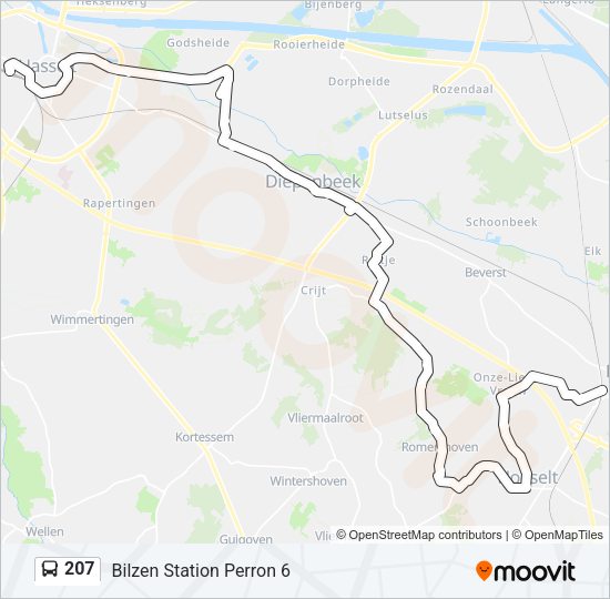 207 Bus Line Map