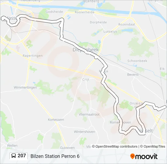 207 Bus Line Map