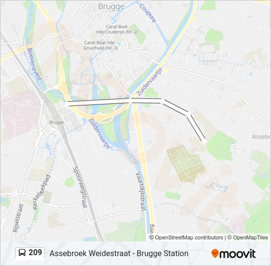 209 Bus Line Map
