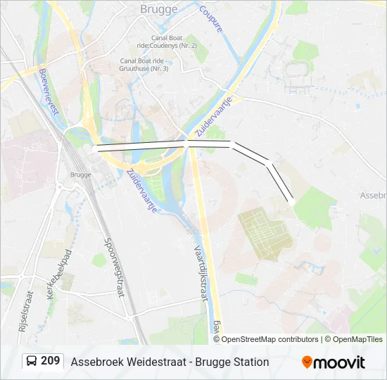 209 Bus Line Map