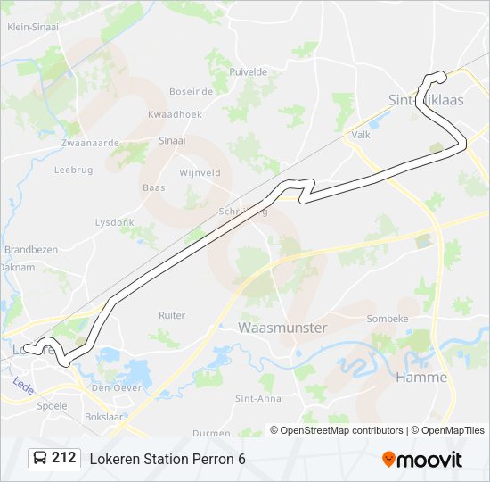212 Bus Line Map