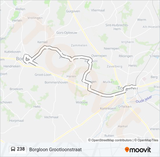 238 Bus Line Map