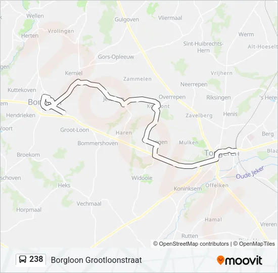 238 Bus Line Map