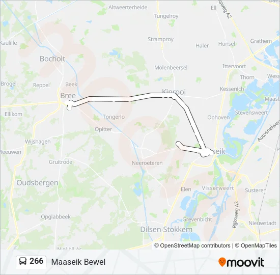 266 Bus Line Map