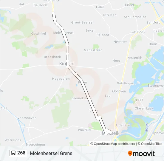 268 Bus Line Map