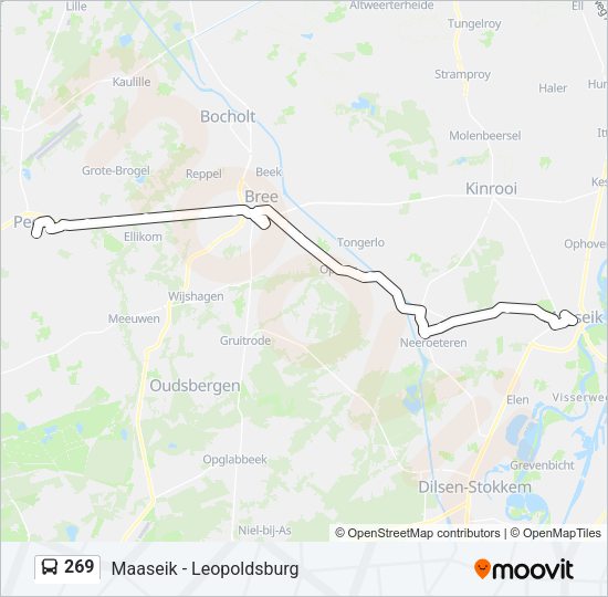 269 Bus Line Map