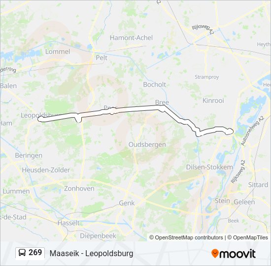 269 Bus Line Map