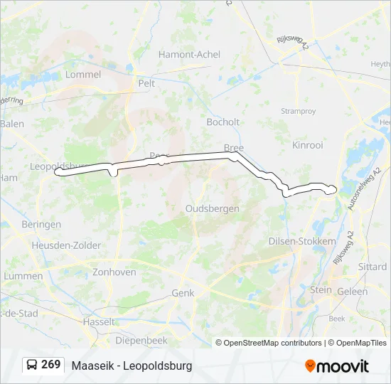 269 Bus Line Map