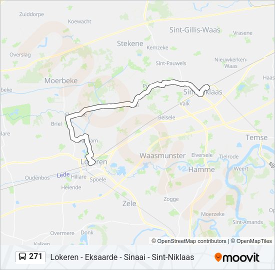 271 Bus Line Map
