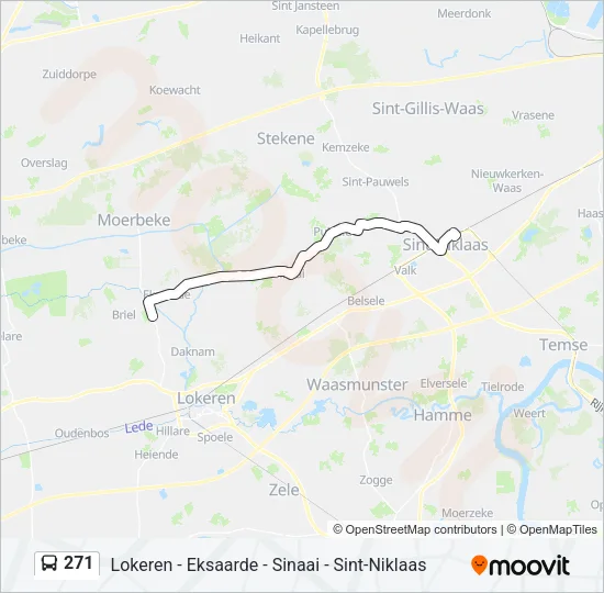 271 Bus Line Map