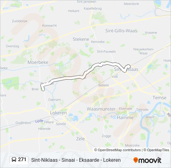 271 Bus Line Map