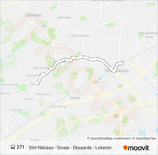 271 Bus Line Map