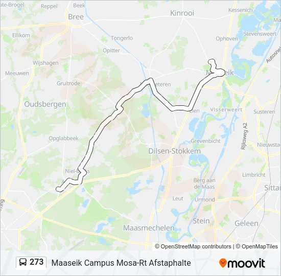 273 Bus Line Map