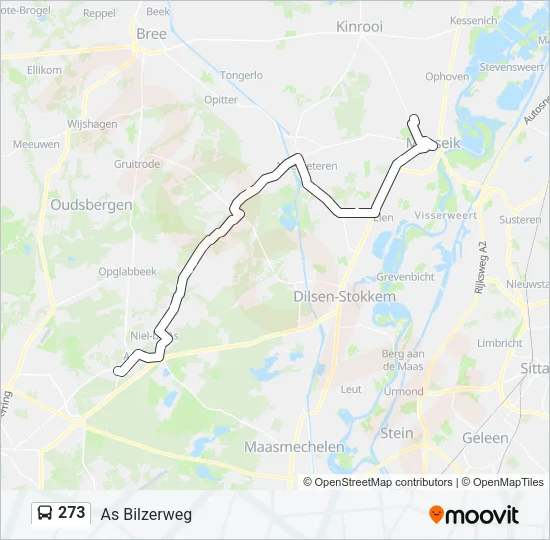 273 Bus Line Map