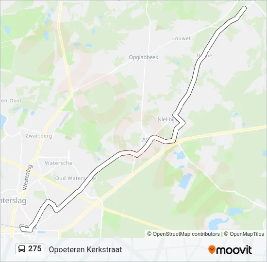 275 Bus Line Map