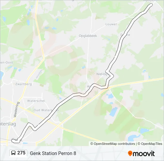 275 Bus Line Map