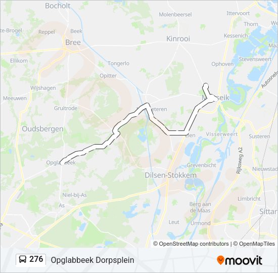 276 Bus Line Map
