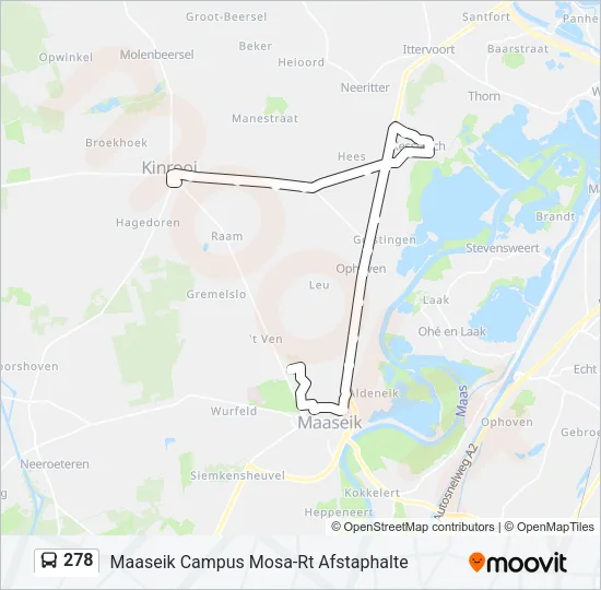 278 Bus Line Map