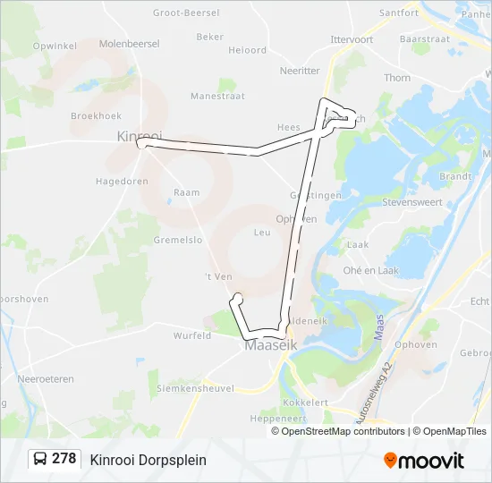 278 Bus Line Map
