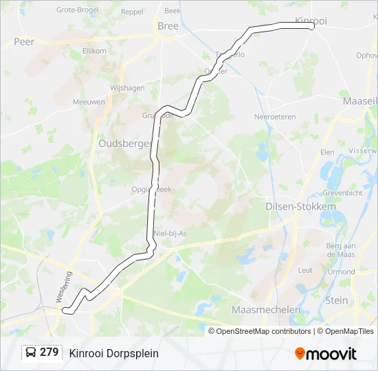 279 Bus Line Map
