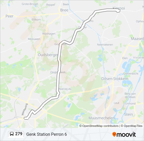 279 Bus Line Map