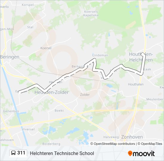 311 Bus Line Map