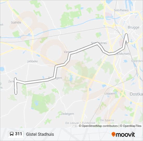 311 Bus Line Map