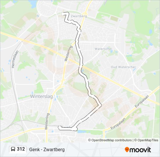 312 Bus Line Map