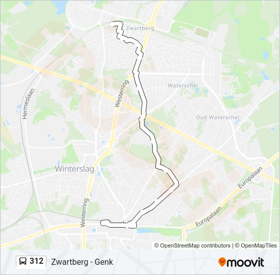 312 Bus Line Map