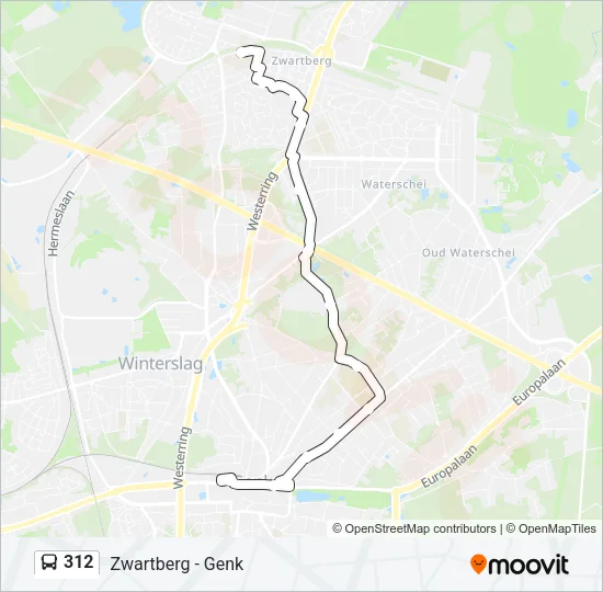 312 Bus Line Map