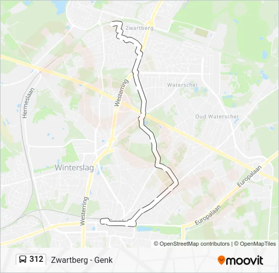 312 Bus Line Map