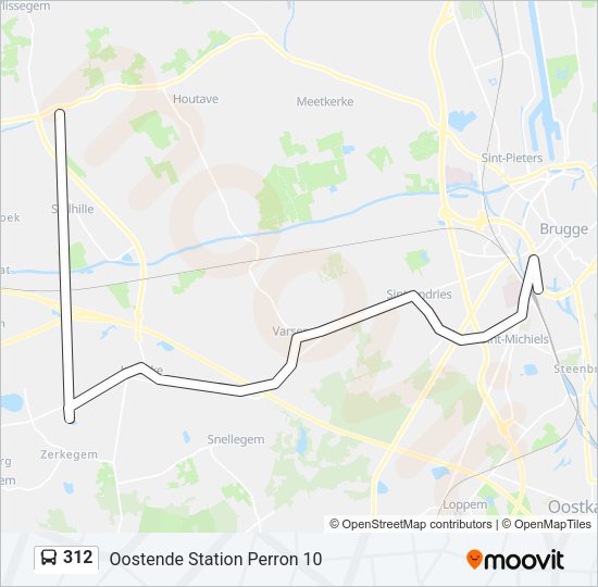 312 Bus Line Map
