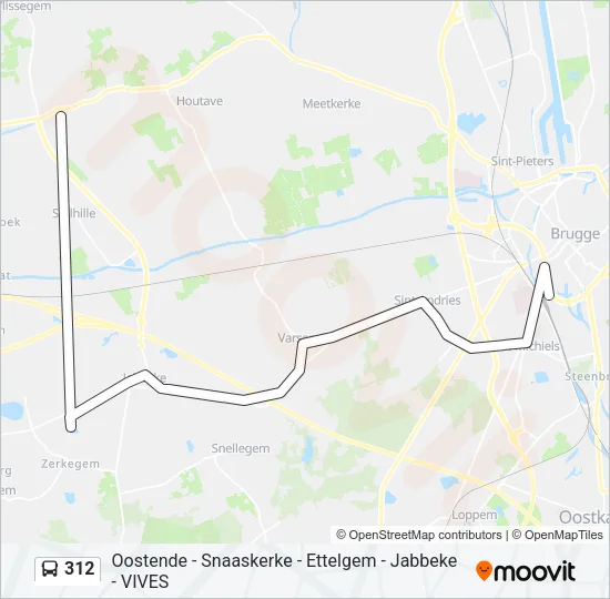 312 Bus Line Map