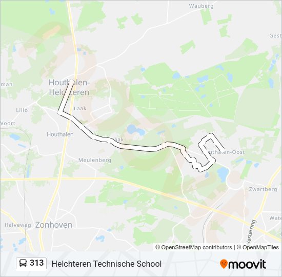 313 Bus Line Map
