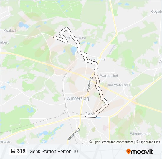 315 Bus Line Map