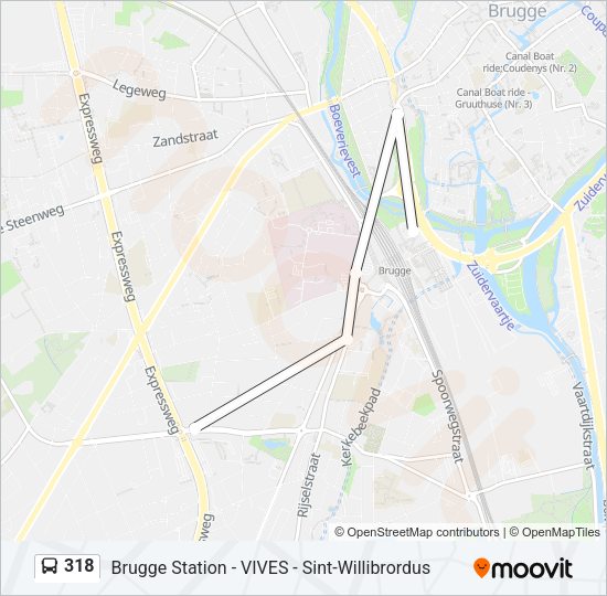 318 Bus Line Map