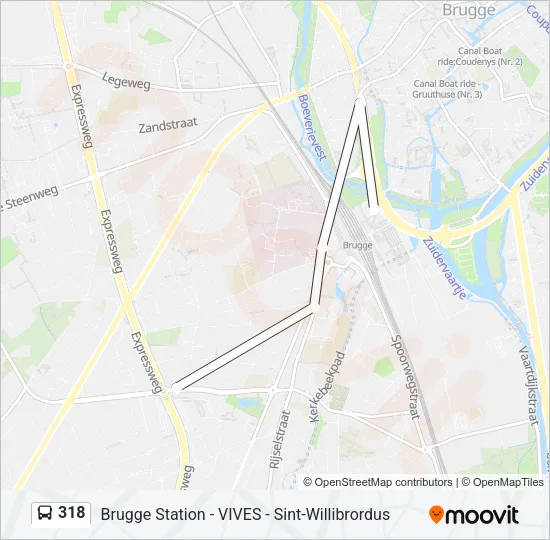 318 Bus Line Map