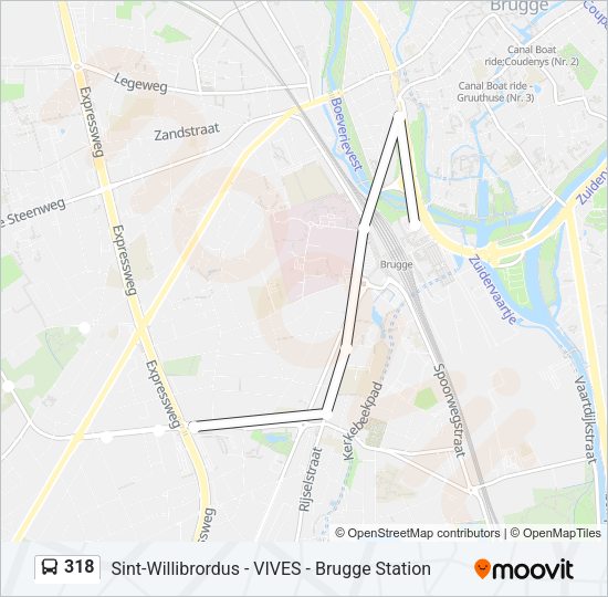 318 Bus Line Map