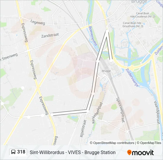 318 Bus Line Map