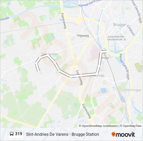 319 Bus Line Map
