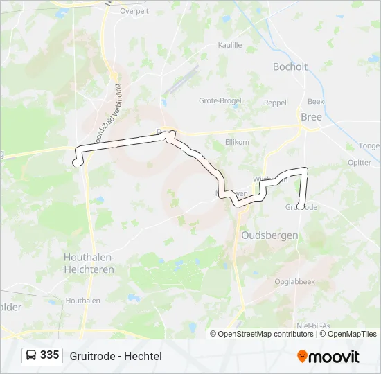 335 Bus Line Map