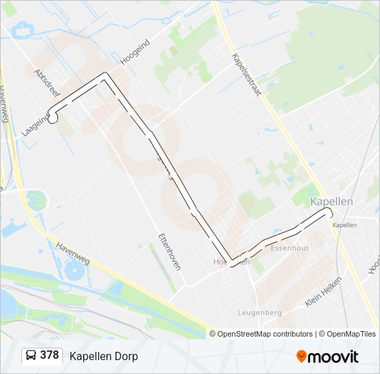 378 Bus Line Map