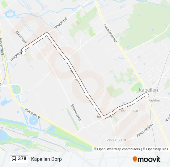 378 Bus Line Map
