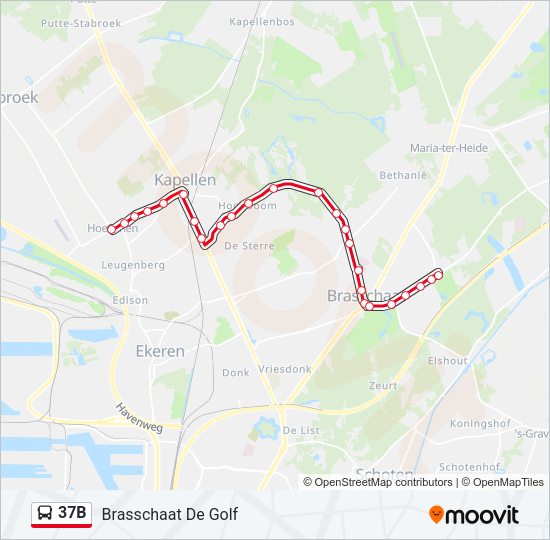 37B Bus Line Map
