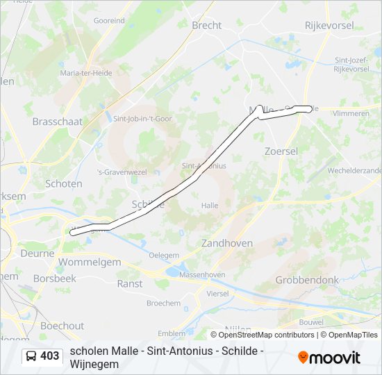 403 Bus Line Map